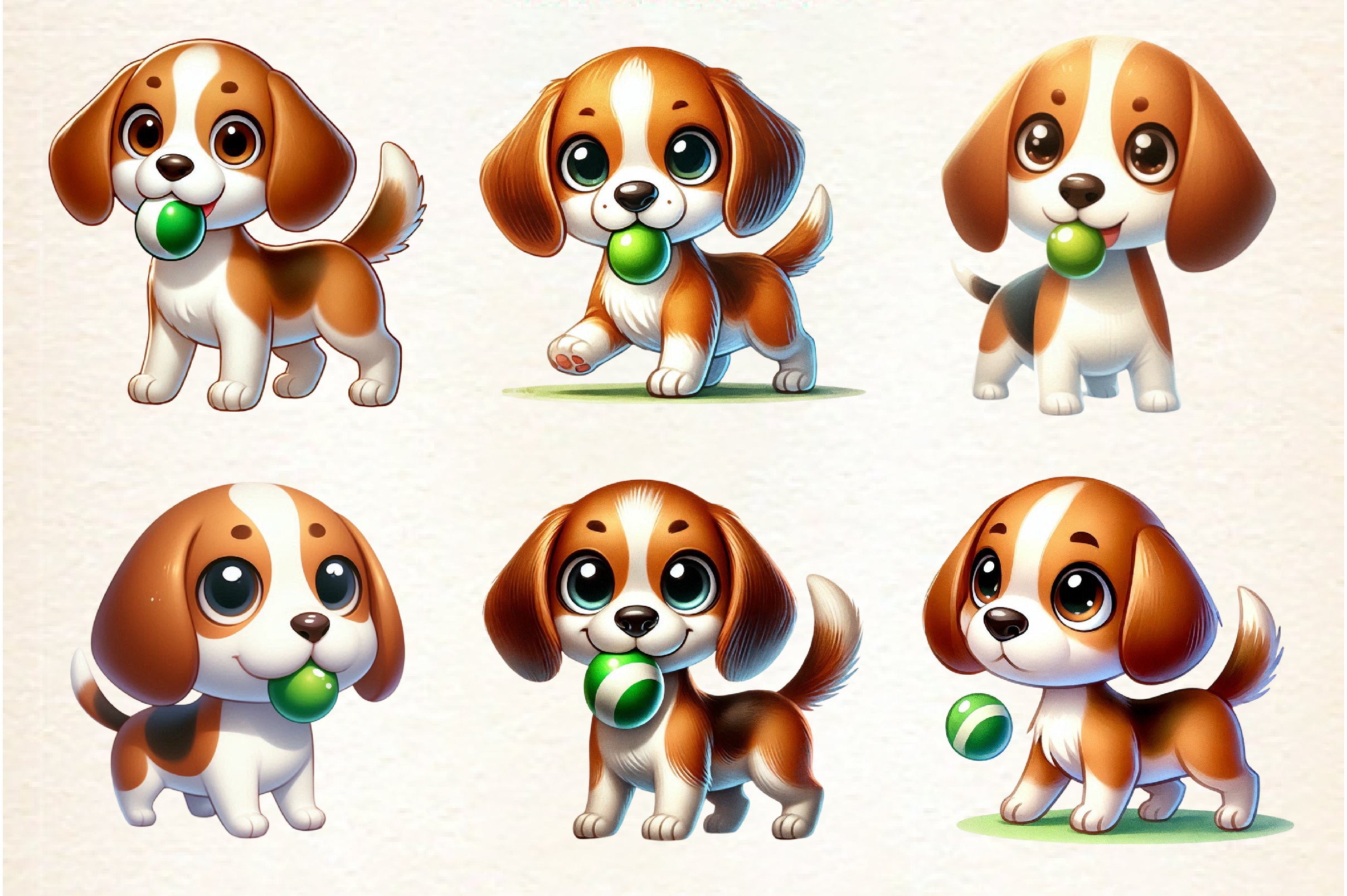Beagle Dog Clipart Bundle