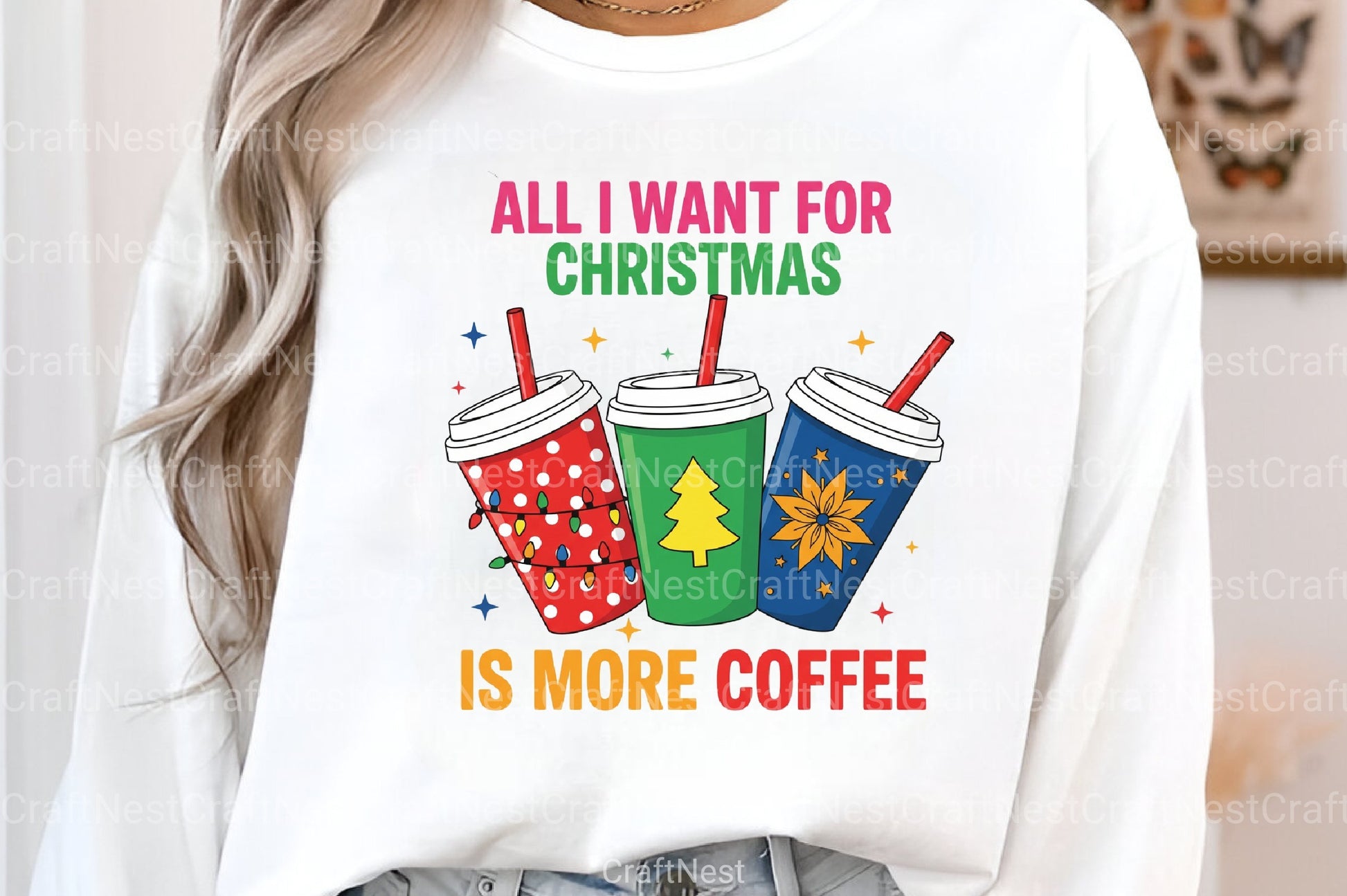 Christmas Coffee Cups Clipart Bundle - CraftNest - Digital Crafting and Art