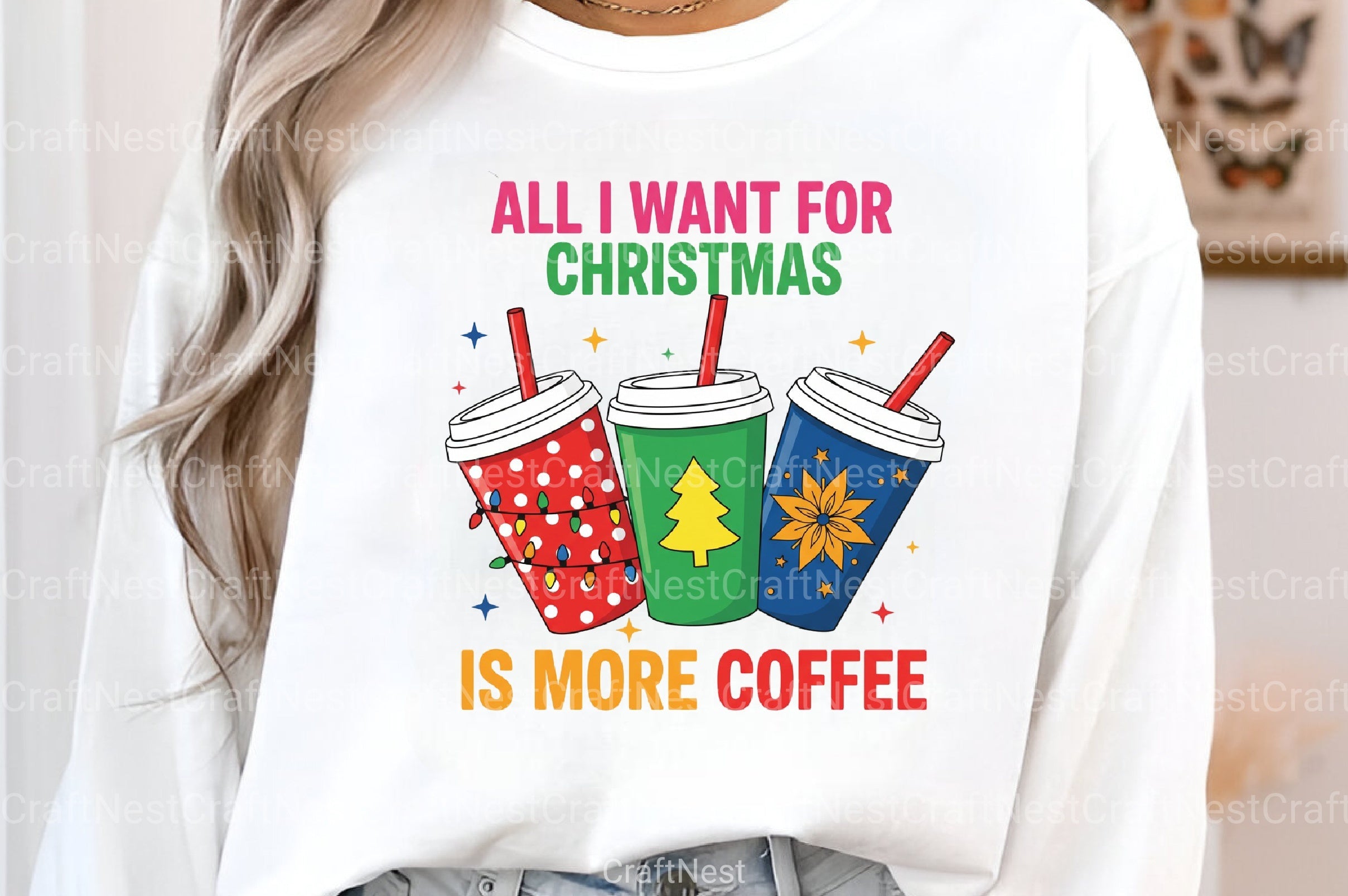 Christmas Coffee Cups Clipart Bundle - CraftNest - Digital Crafting and Art