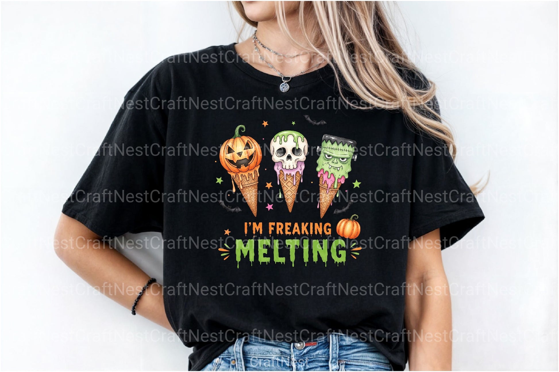 Freaking Melting Funny Halloween Clipart Bundle - CraftNest - Digital Crafting and Art