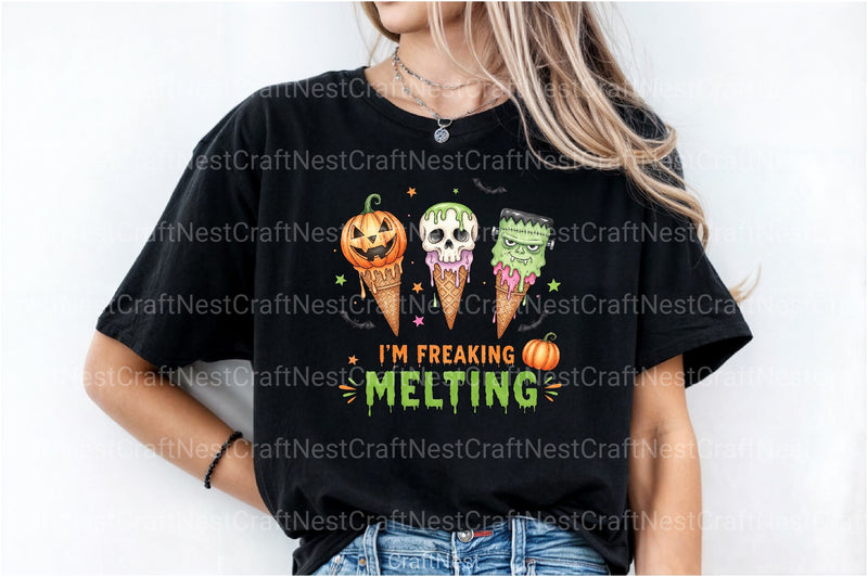 Freaking Melting Funny Halloween Clipart Bundle - CraftNest - Digital Crafting and Art