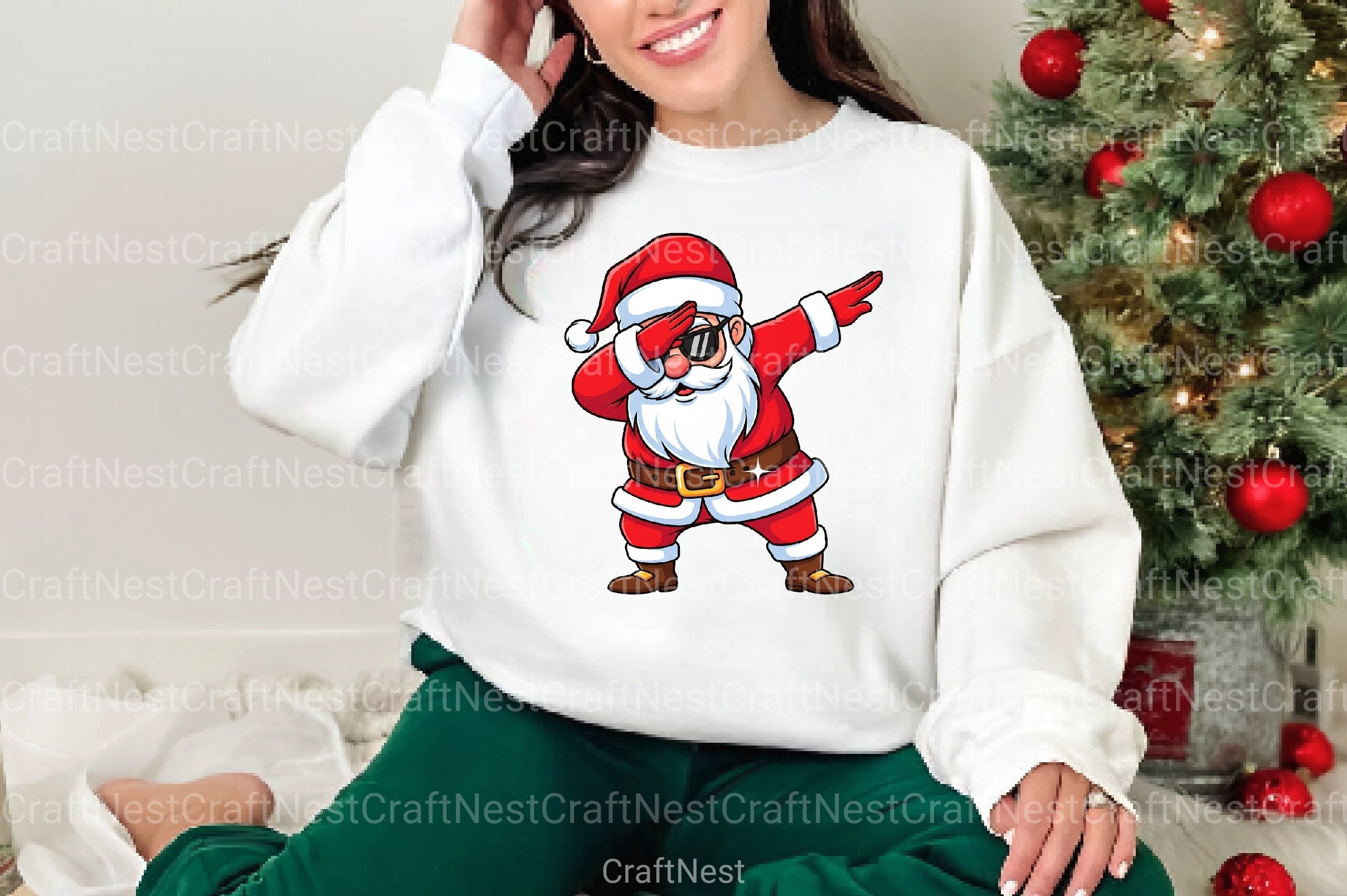 Dabbing Santa Clipart Bundle - CraftNest - Digital Crafting and Art