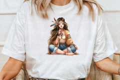 Tribal Boho Girl Clipart Bundle 1 - CraftNest - Digital Crafting and Art