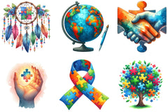 Autism Awareness Puzzle Clipart Bundle - CraftNest - Digital Crafting and Art