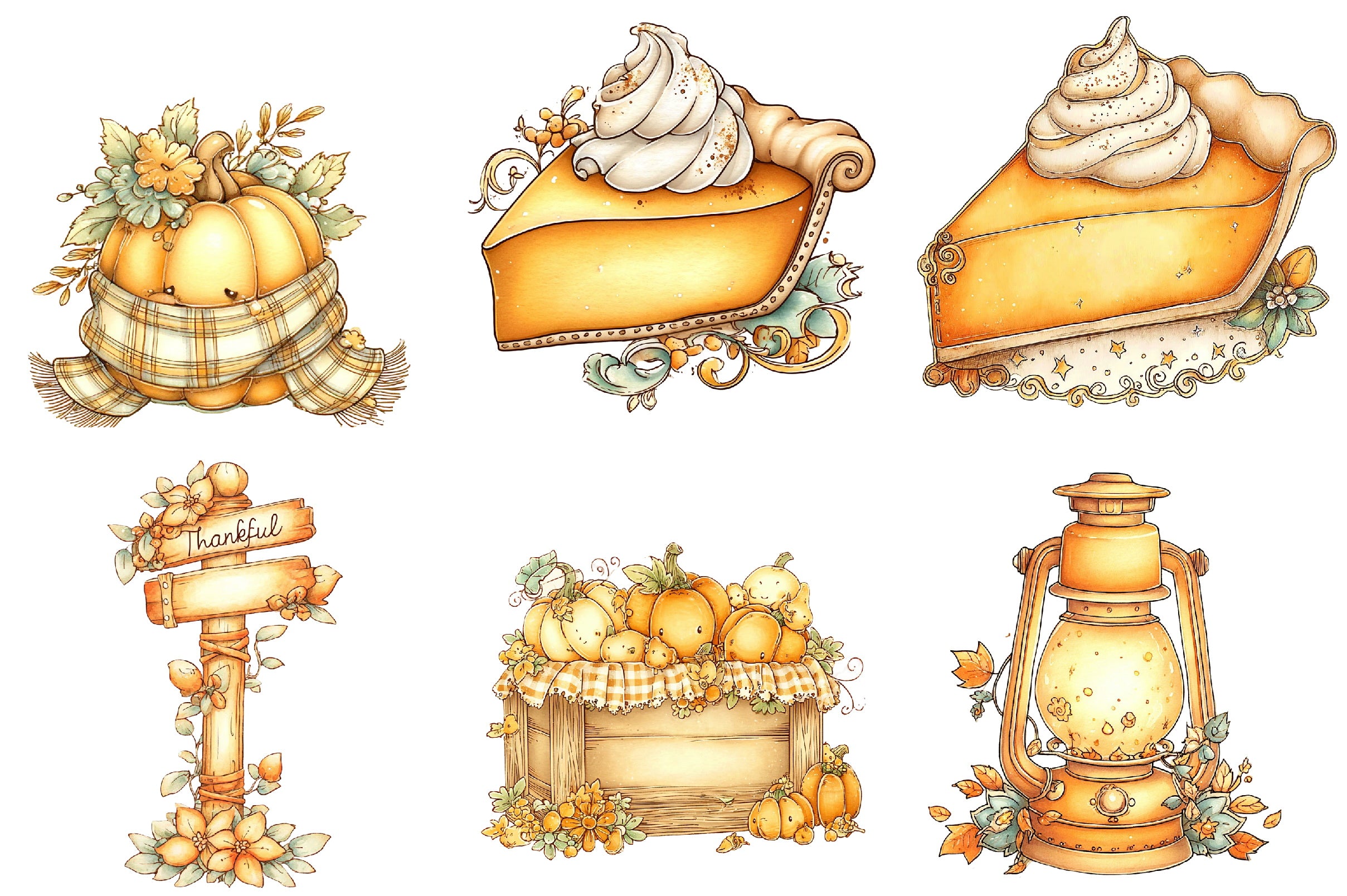 Thanksgiving Clipart Bundle