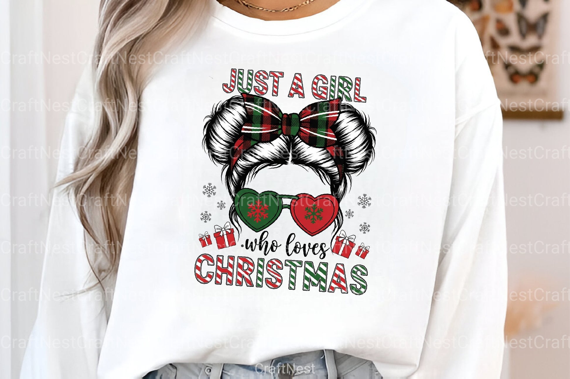 Girl Loves Christmas Clipart Bundle - CraftNest - Digital Crafting and Art