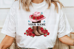 Pink Cowgirl Hat & Boots Monogram Clipart Bundle - CraftNest - Digital Crafting and Art