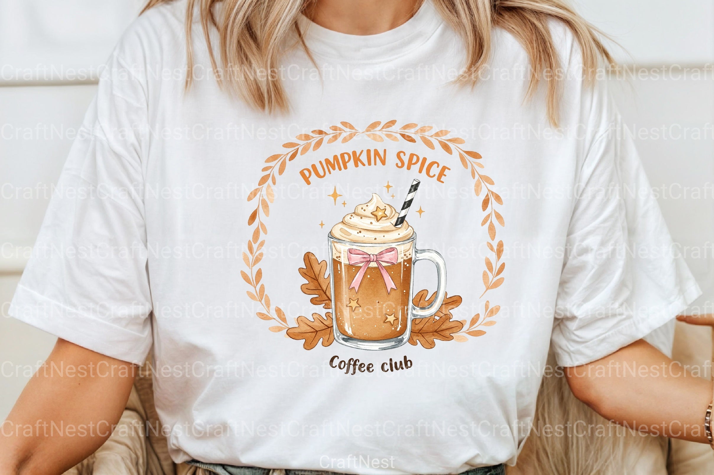 Pumpkin Spice Coffee Club Clipart Bundle - CraftNest - Digital Crafting and Art