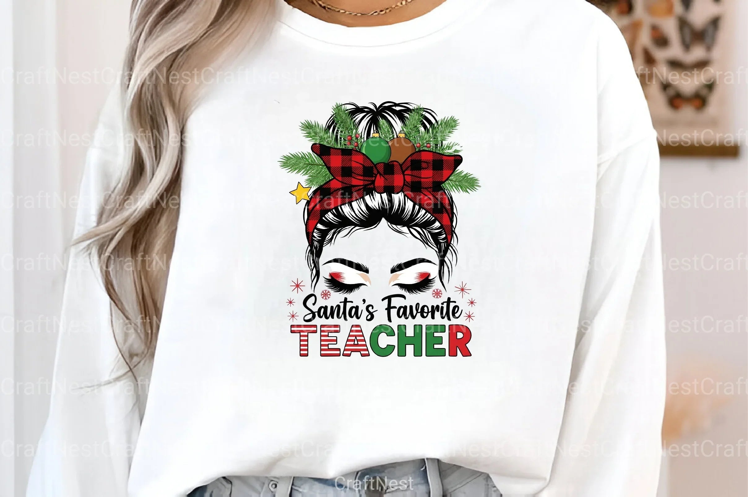 Santa's Favorite Teacher Clipart Bundle - CraftNest - Digital Crafting and Art