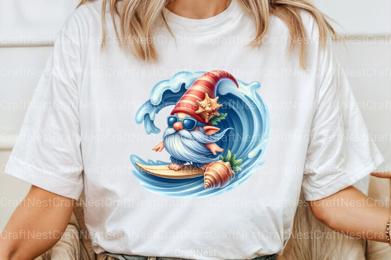 Seashell Gnome Clipart Bundle 3 - CraftNest - Digital Crafting and Art