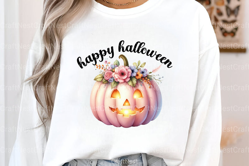 Happy Halloween Bloom Clipart Bundle - CraftNest - Digital Crafting and Art