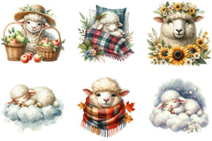 Sheep Clipart Bundle - CraftNest - Digital Crafting and Art