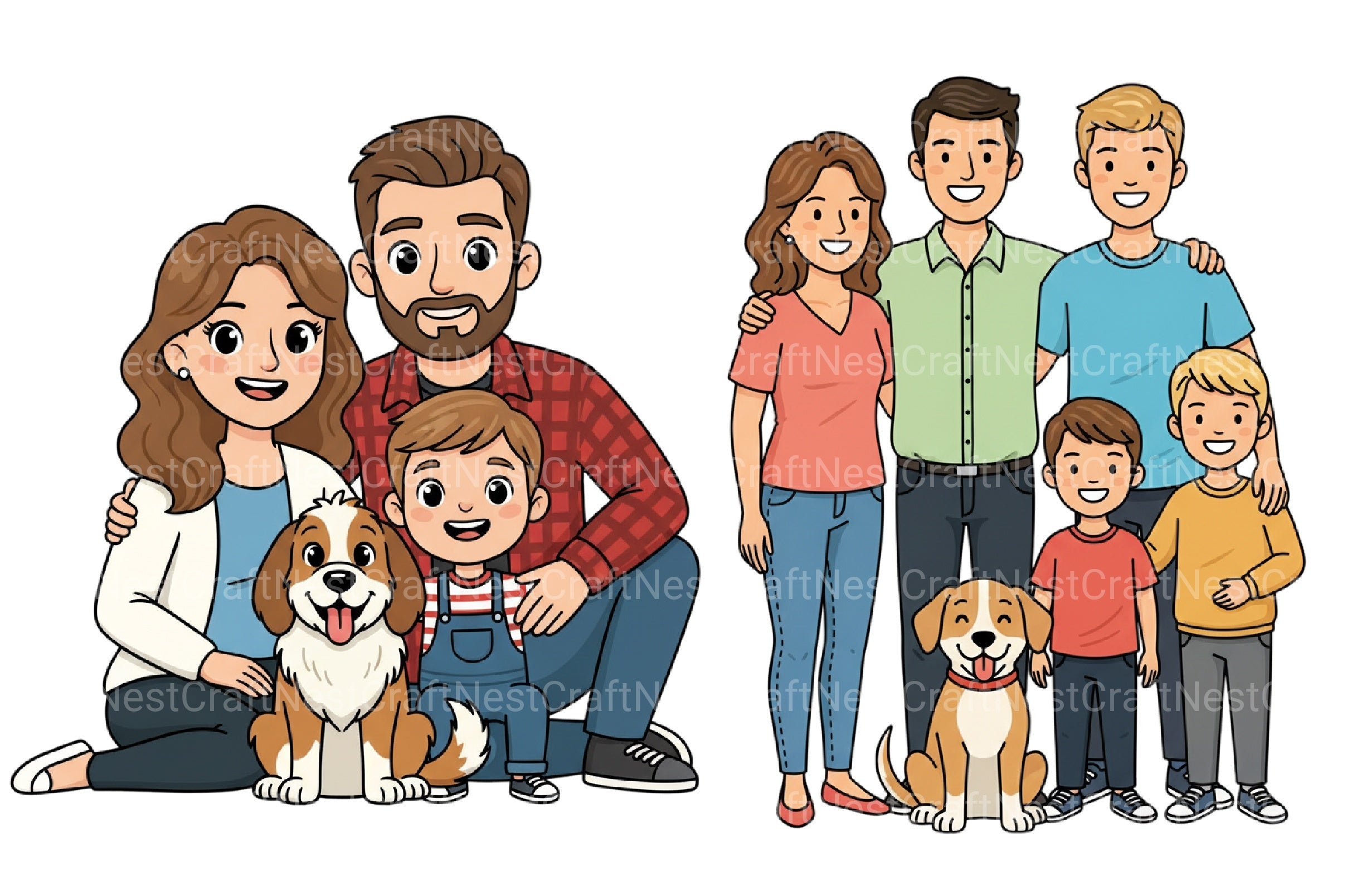 Family Clipart Bundle - CraftNest - Digital Crafting and Art