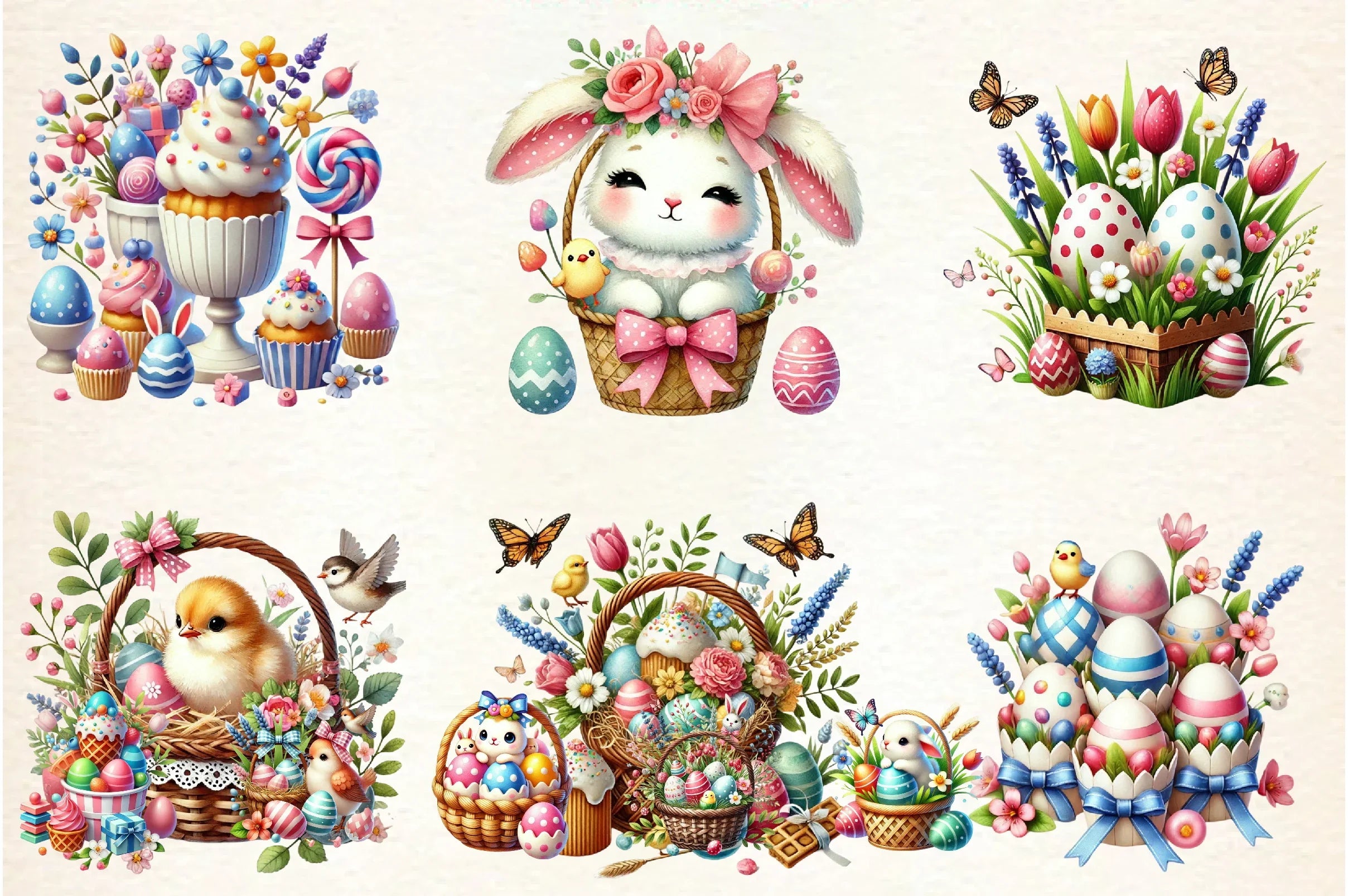 Easter Coquetter Clipart Bundle - CraftNest - Digital Crafting and Art