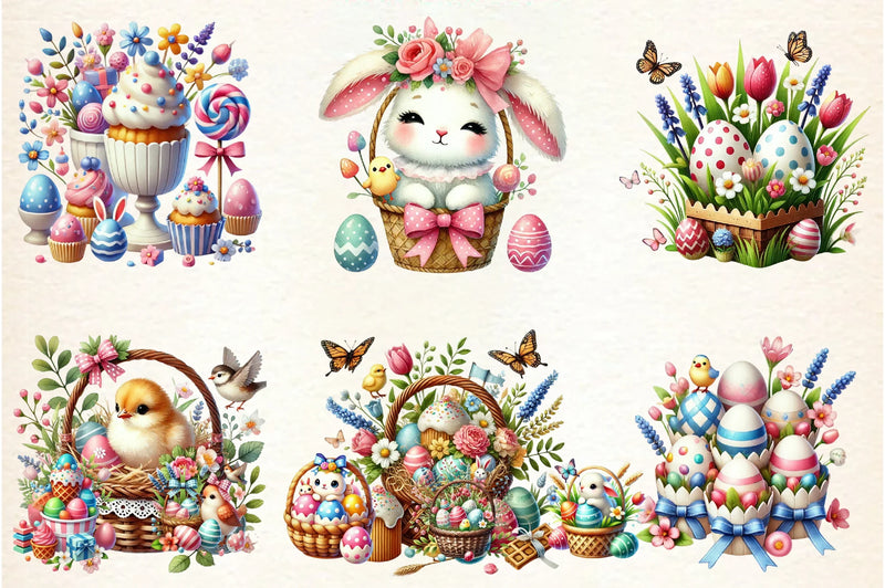 Easter Coquetter Clipart Bundle - CraftNest - Digital Crafting and Art