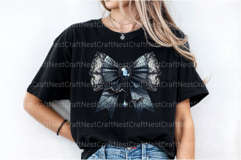 Halloween Coquette Bow Clipart Bundle 25 - CraftNest - Digital Crafting and Art