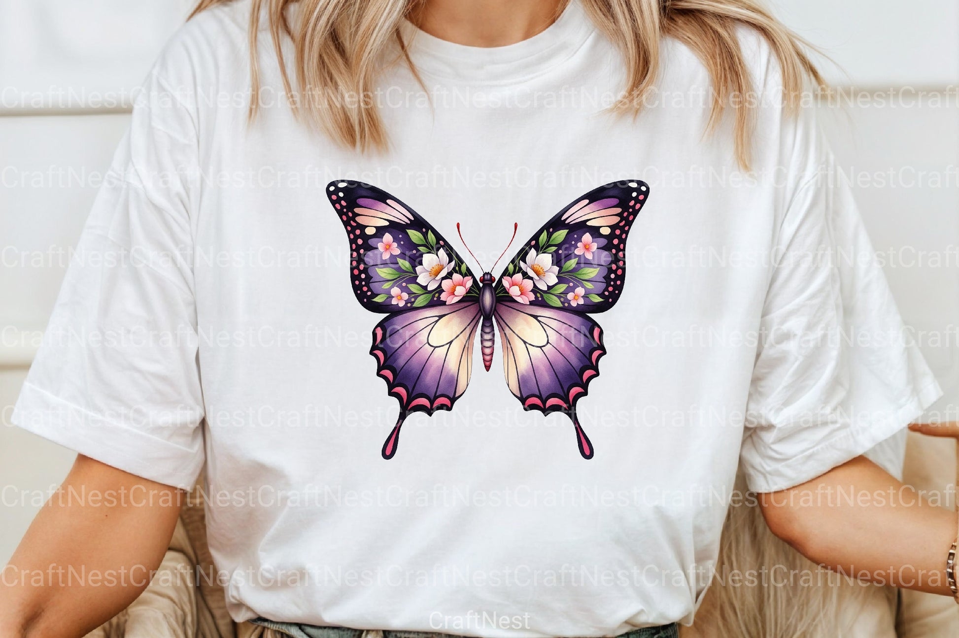 Purple Butterfly Clipart Bundle 99 - CraftNest - Digital Crafting and Art