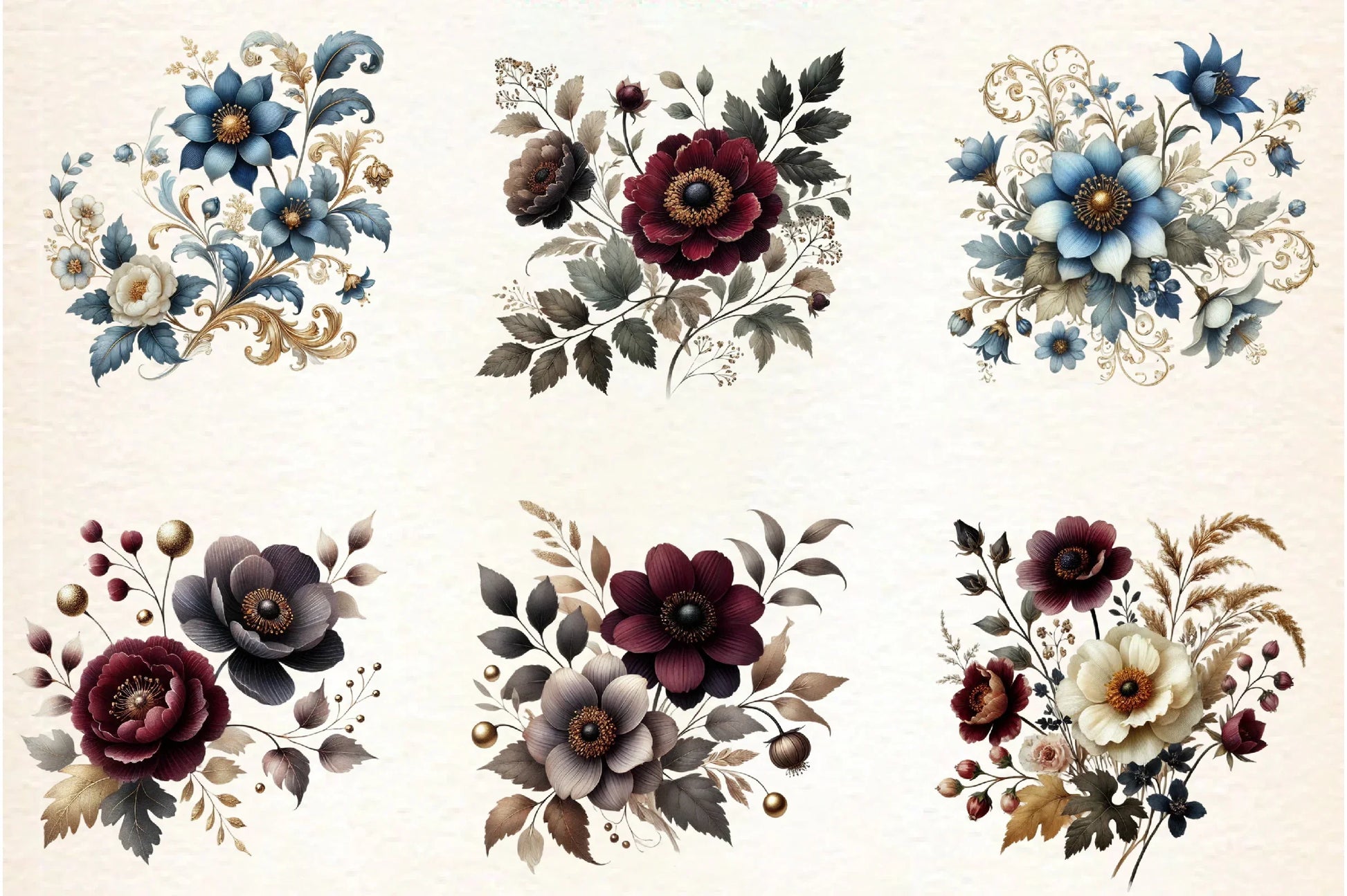 Flower Clipart Bundle - CraftNest - Digital Crafting and Art