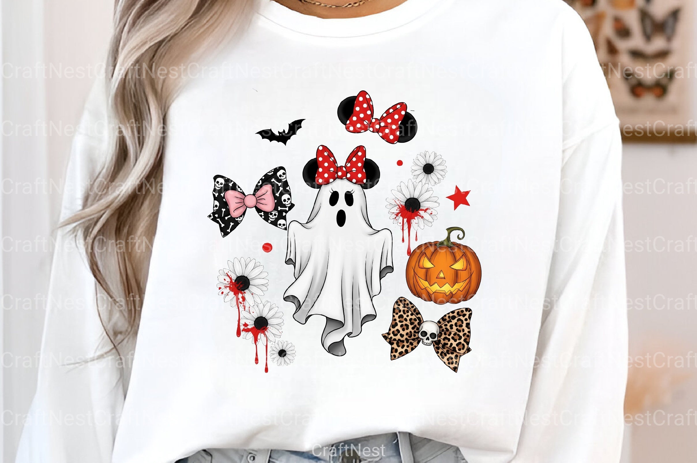 Halloween Ghost Clipart Bundle 15 - CraftNest - Digital Crafting and Art