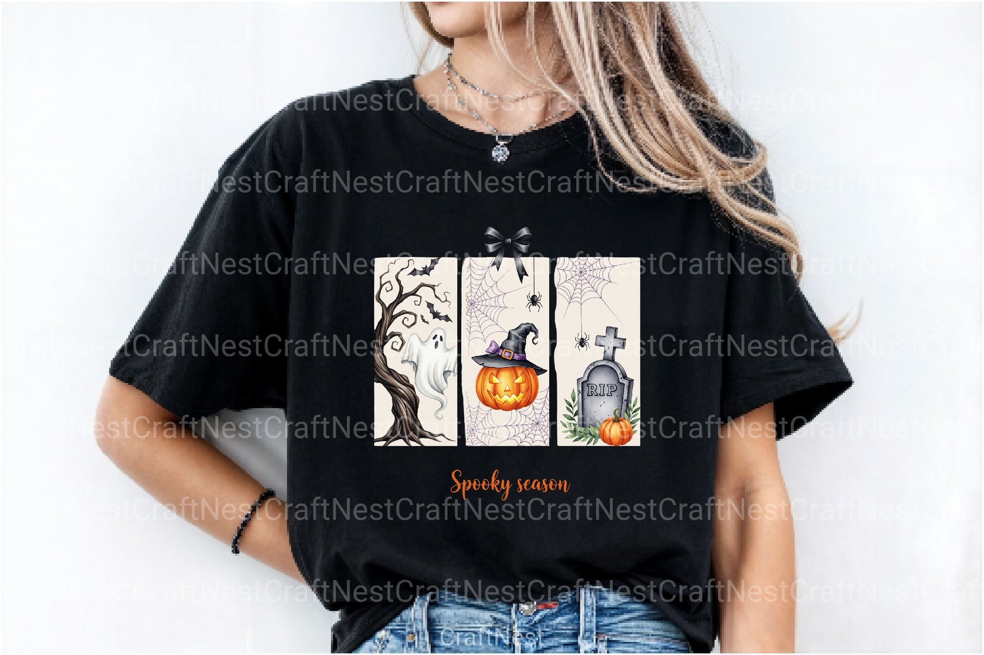 Brushstroke Halloween Spooky Season Clipart Bundle - CraftNest - Digital Crafting and Art