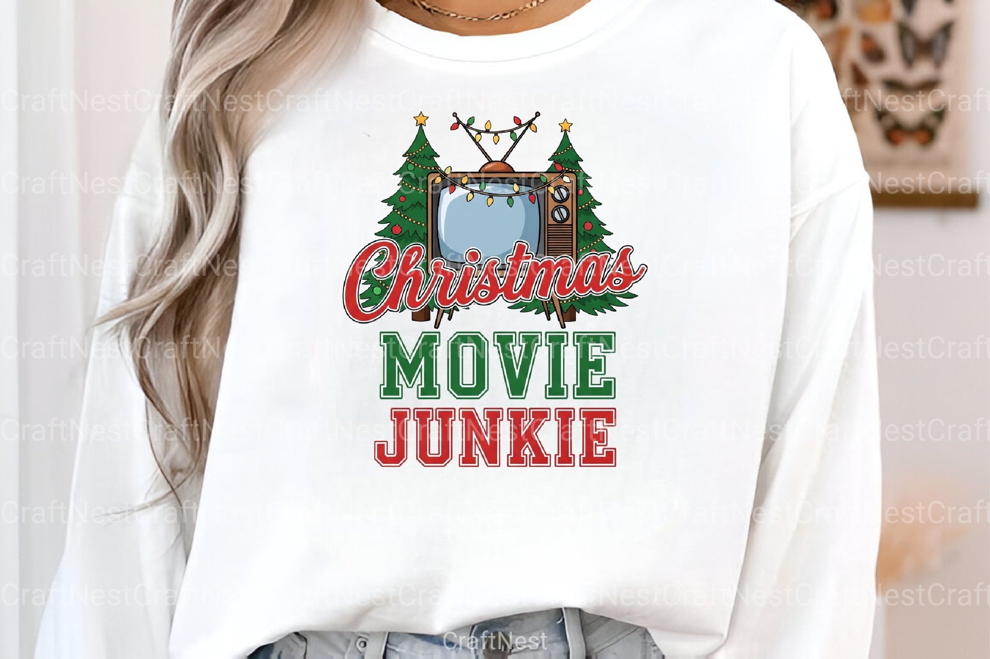 Christmas Movie Junkie Clipart Bundle - CraftNest - Digital Crafting and Art