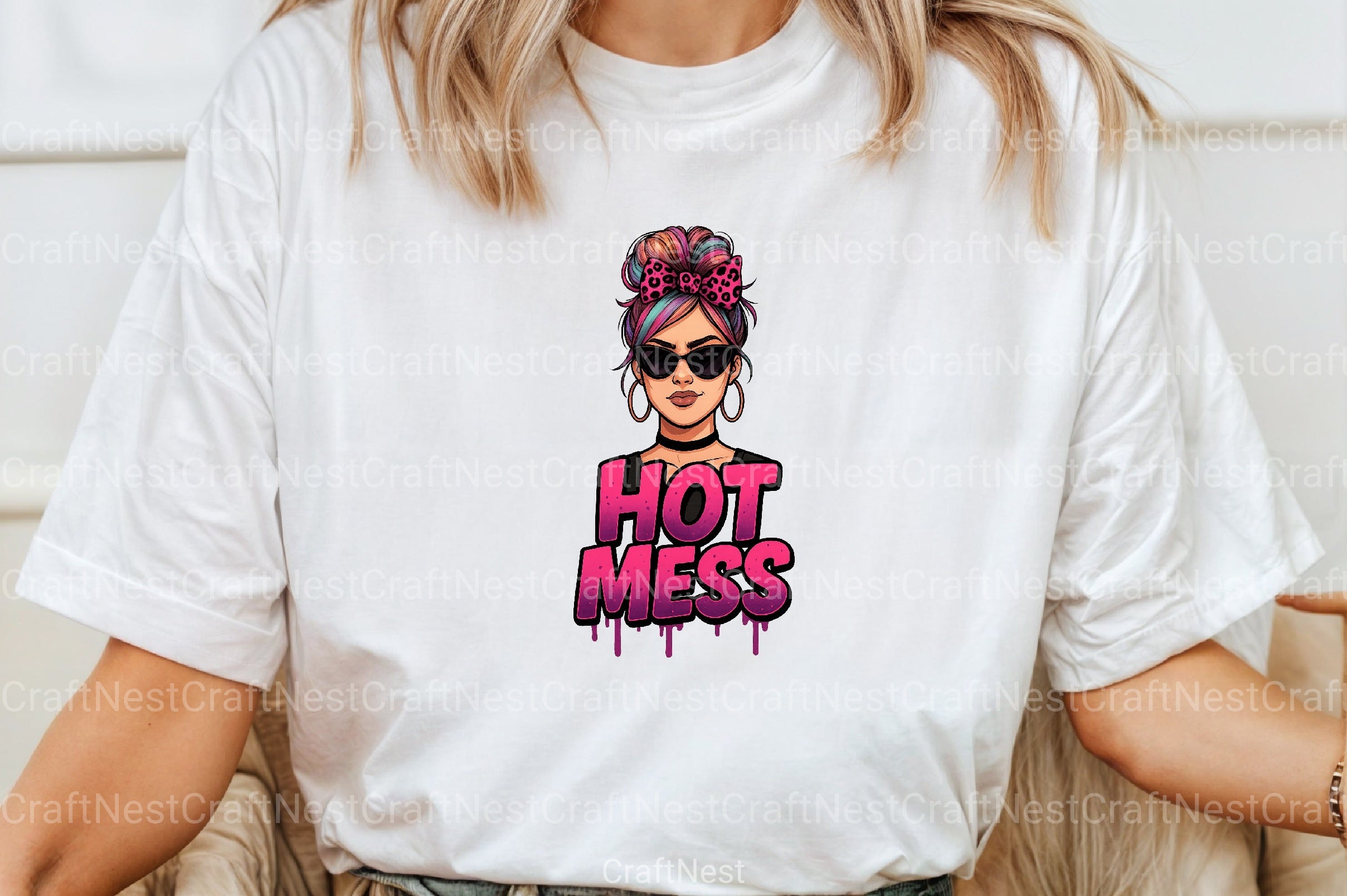 Pink Glitter Leopard Print Mom Clipart Bundle 4 - CraftNest - Digital Crafting and Art