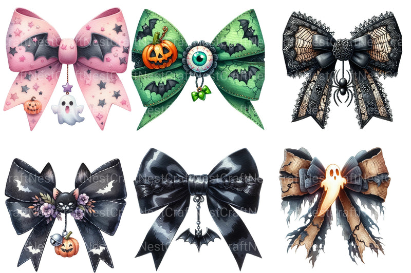 Halloween Bow Clipart Bundle 45 - CraftNest - Digital Crafting and Art