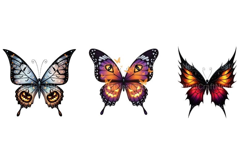 Halloween Butterfly Clipart Bundle 99 - CraftNest - Digital Crafting and Art