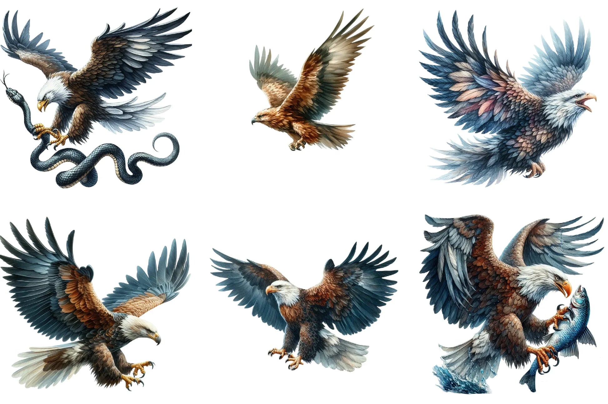 Hunting Eagle Clipart Bundle - CraftNest - Digital Crafting and Art