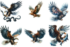 Hunting Eagle Clipart Bundle - CraftNest - Digital Crafting and Art