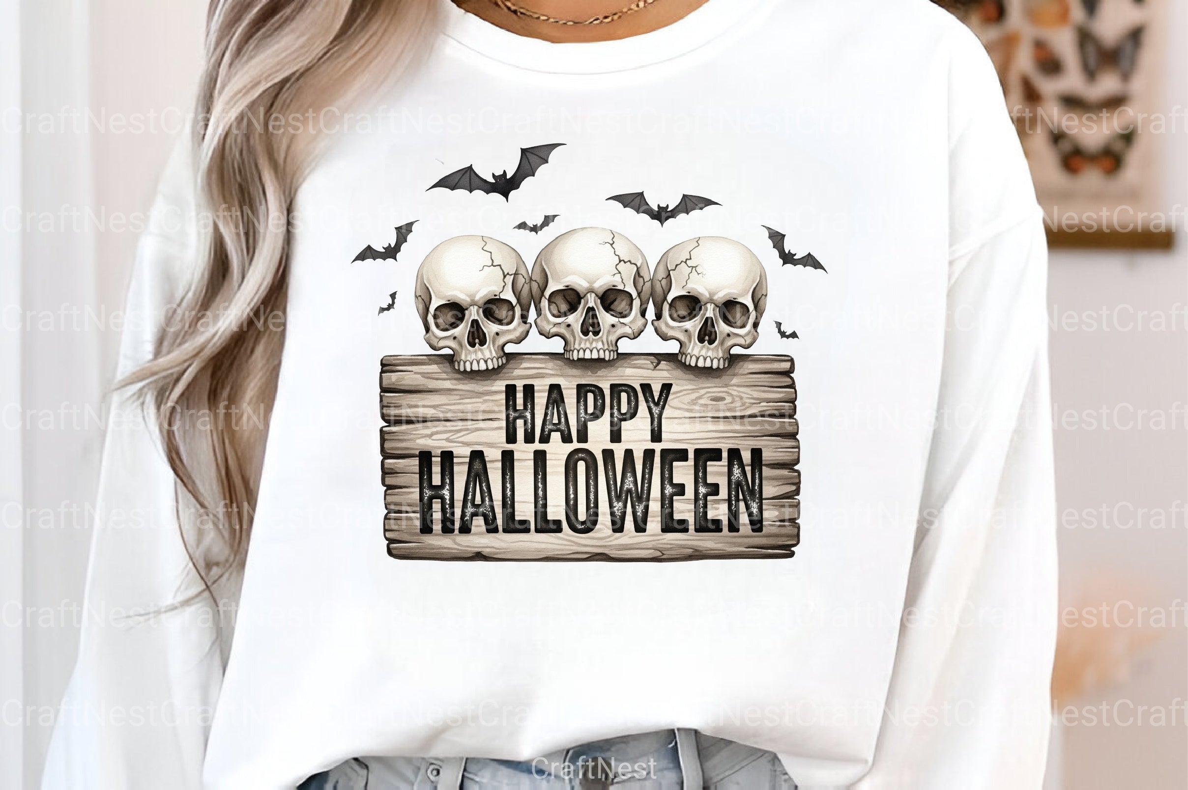 Bats & Skulls Halloween Clipart Bundle - CraftNest - Digital Crafting and Art