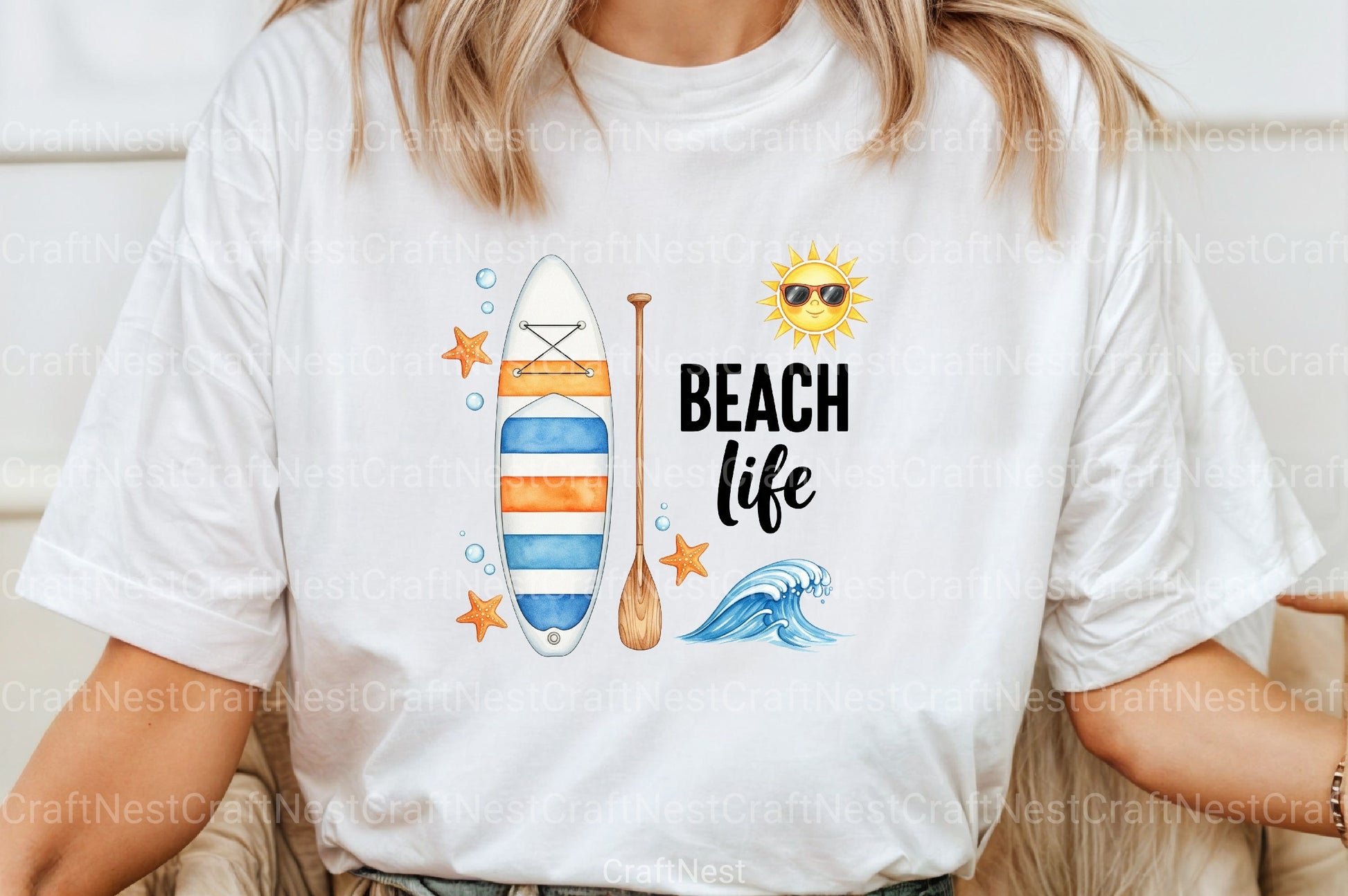 Beach Life Summer Clipart Bundle - CraftNest - Digital Crafting and Art