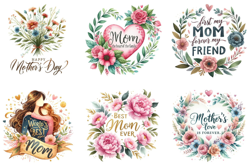 Mother's Day Quotes Clipart Bundle - CraftNest - Digital Crafting and Art