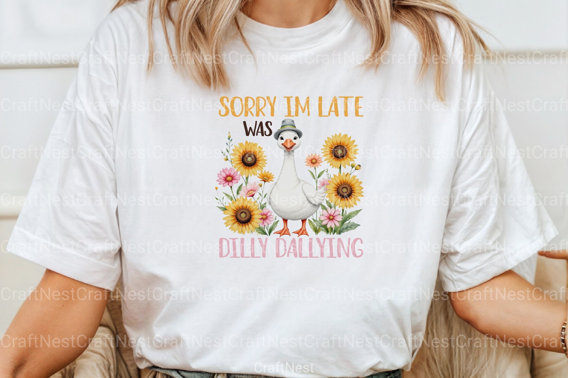 Funny Goose Sassy Boho Floral Clipart Bundle - CraftNest - Digital Crafting and Art