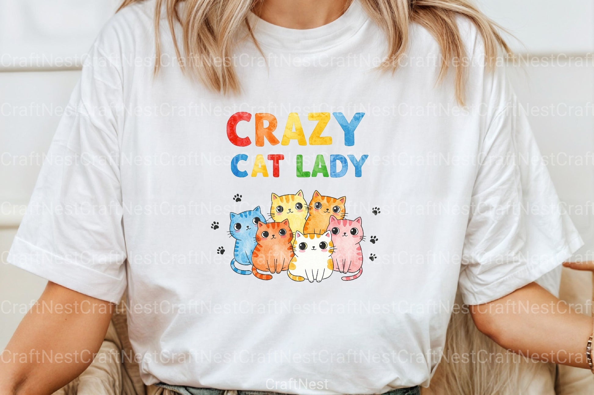 Funny Crazy Cat Lady Clipart Bundle 4 - CraftNest - Digital Crafting and Art