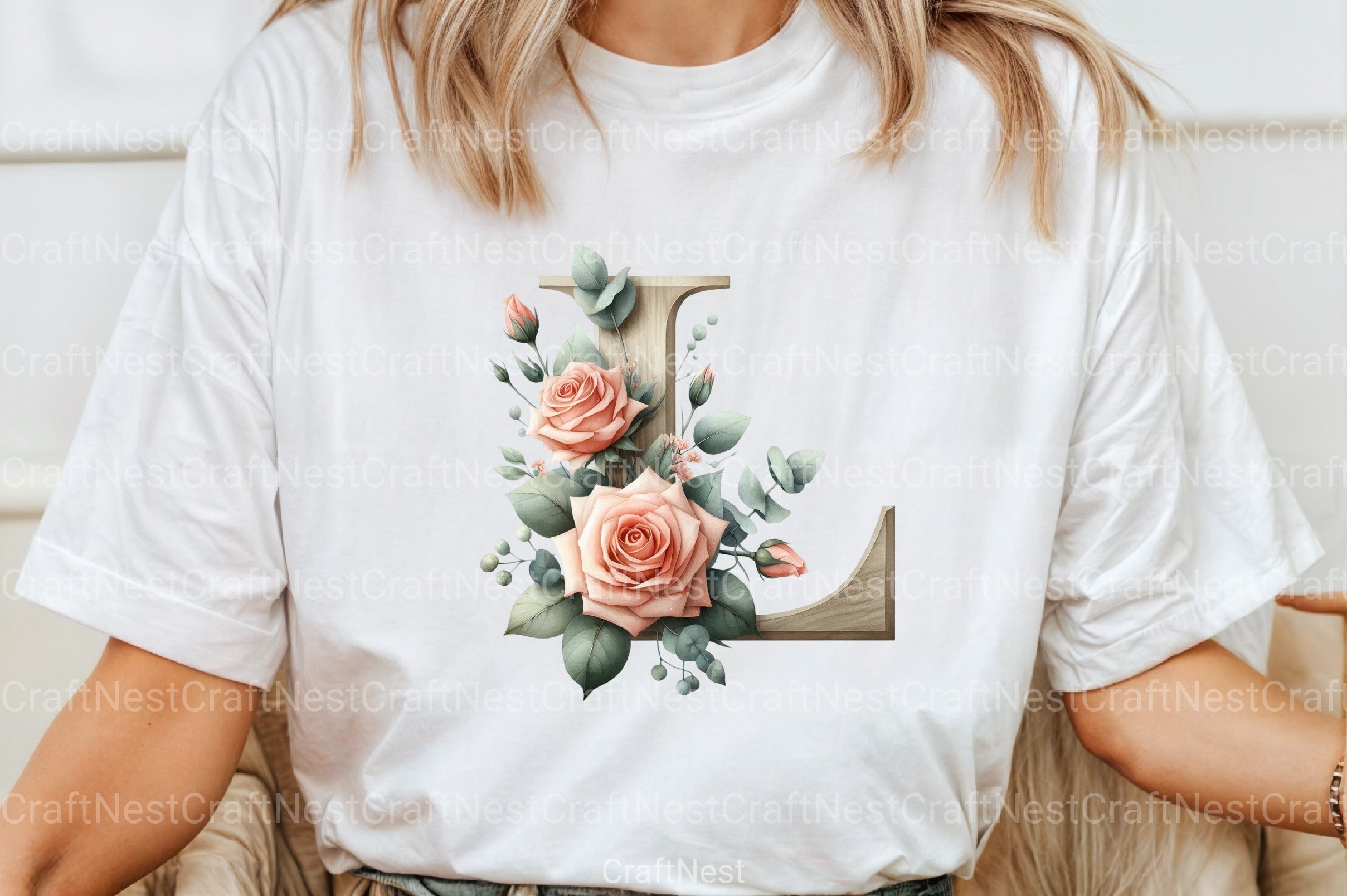 Floral Alphabet Clipart Bundle 122 - CraftNest - Digital Crafting and Art