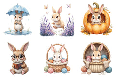 Bunny Clipart Bundle - CraftNest - Digital Crafting and Art