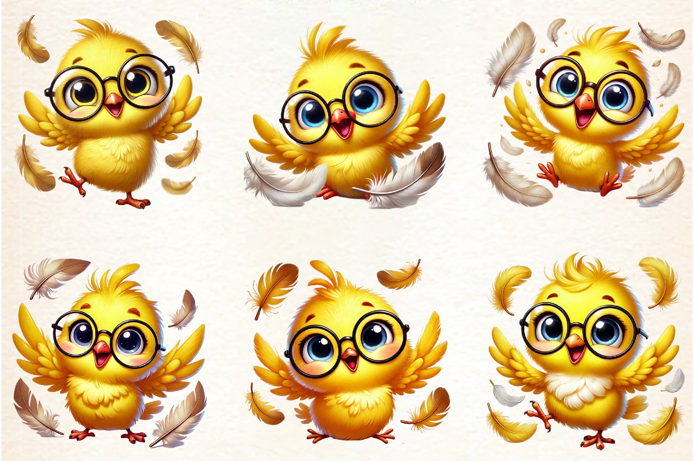 Funny Birds Clipart Bundle