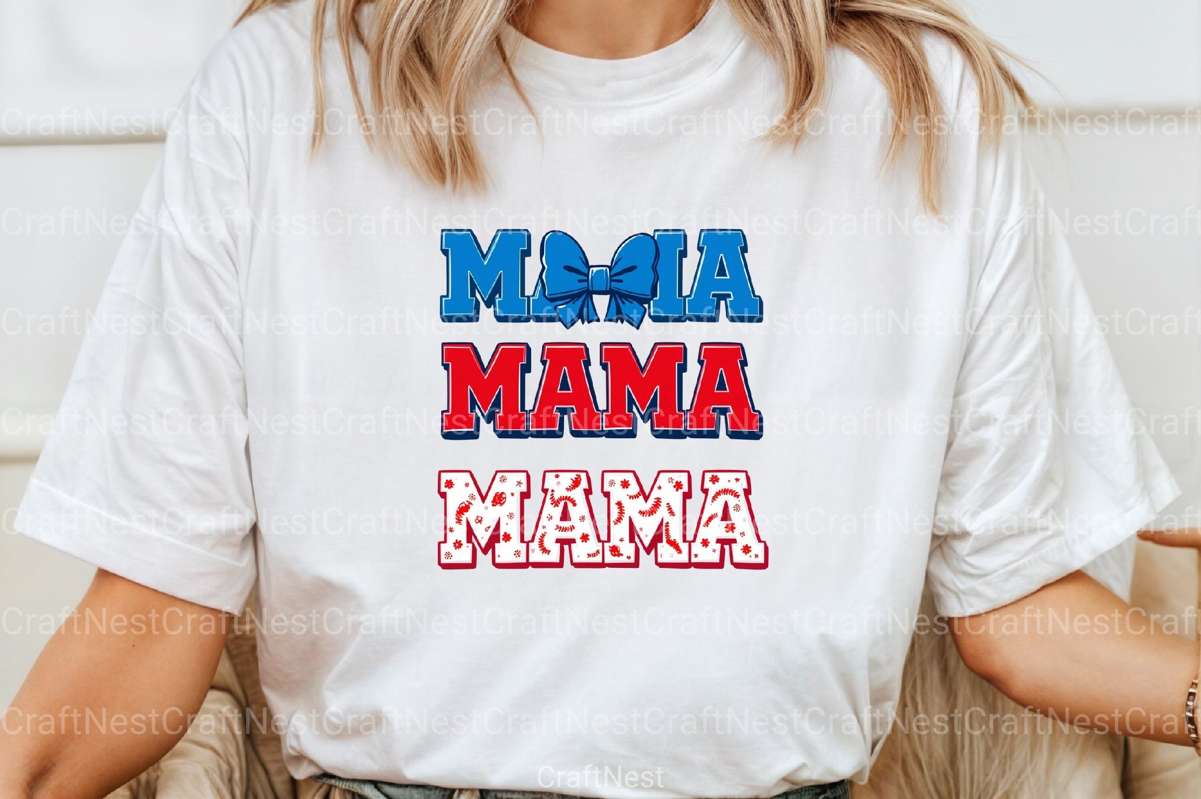 Baseball Mama Coquette Bow Clipart Bundle - CraftNest - Digital Crafting and Art