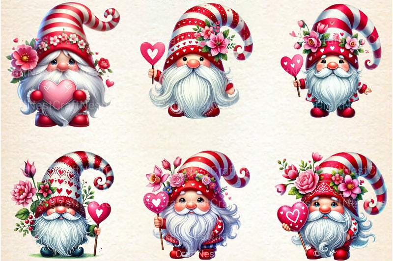 Valentine's Gnome Clipart Bundle - CraftNest - Digital Crafting and Art