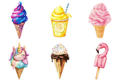 Summer Ice Cream Clipart Bundle - CraftNest - Digital Crafting and Art