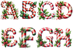 Christmas Alphabet Clipart Bundle 8 - CraftNest - Digital Crafting and Art