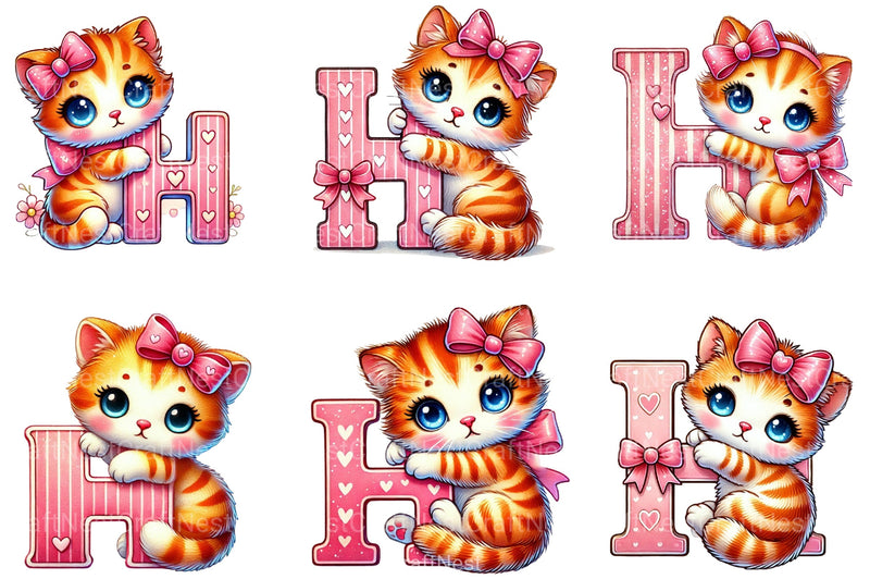 Cute Cat Clipart Bundle 1 - CraftNest - Digital Crafting and Art