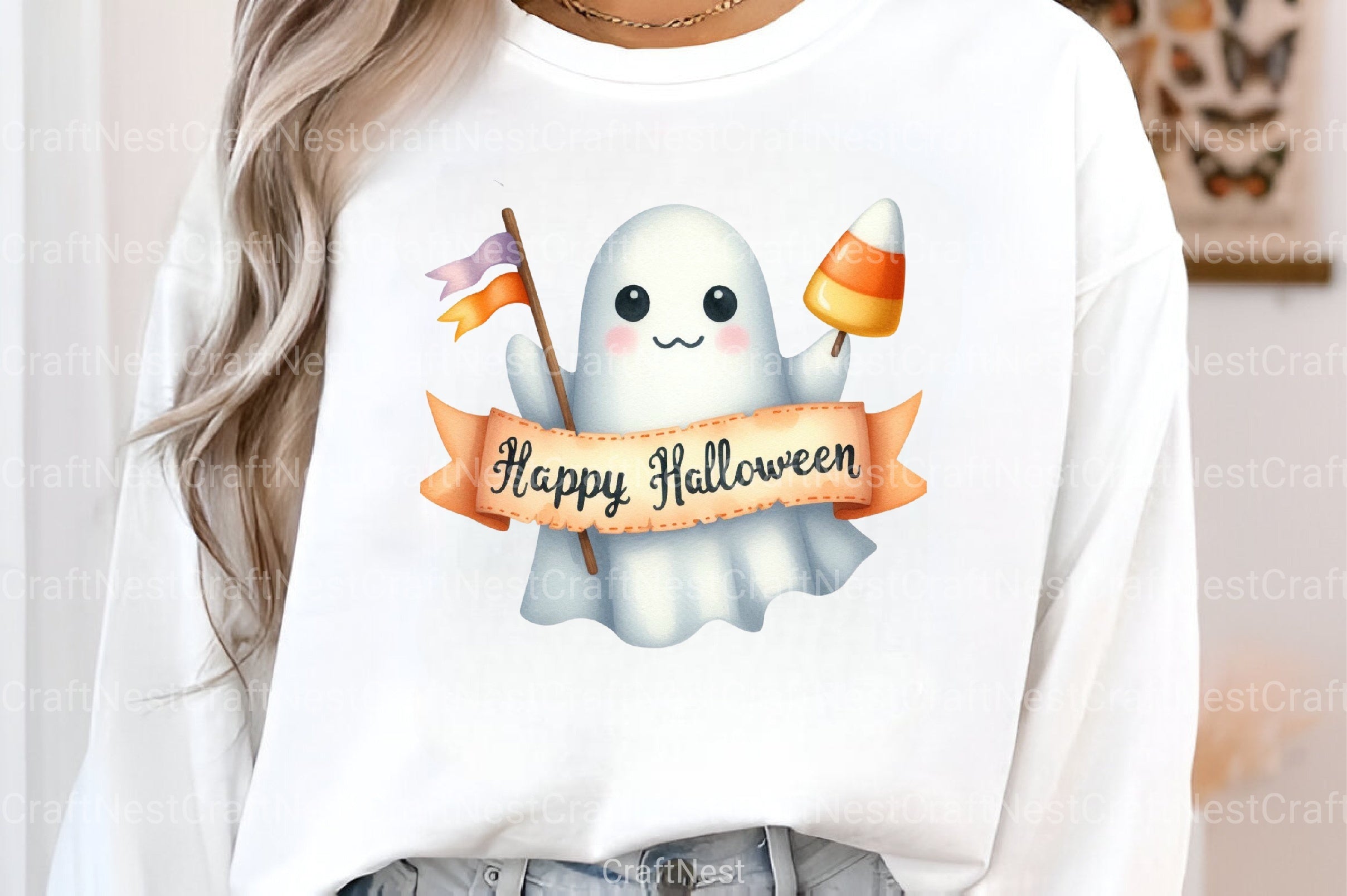 Witch Ghost Halloween Clipart Bundle - CraftNest - Digital Crafting and Art