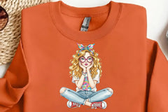 Quirky Cute Little Girl Clipart Bundle - CraftNest - Digital Crafting and Art