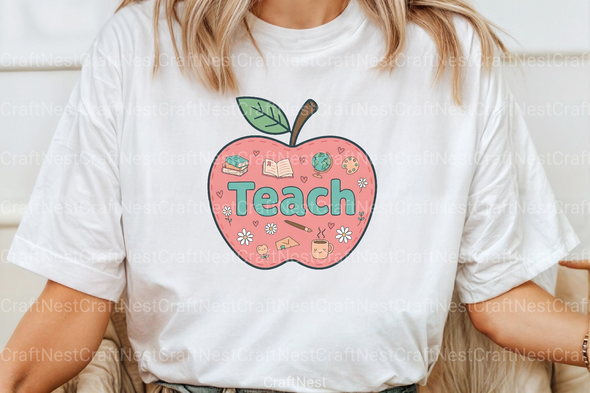 Teach Teacher Apple Clipart Bundle - CraftNest - Digital Crafting and Art