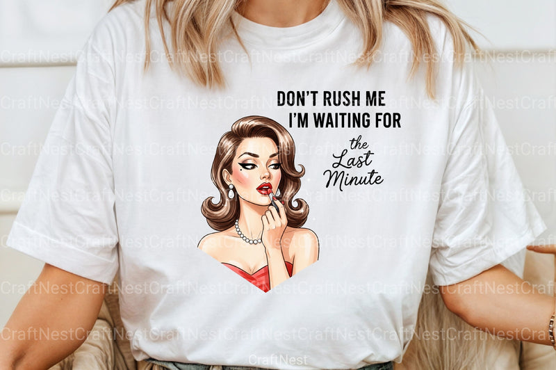 Sarcastic Funny Girl Can't Adult Today Clipart Bundle 18 - CraftNest - Digital Crafting and Art