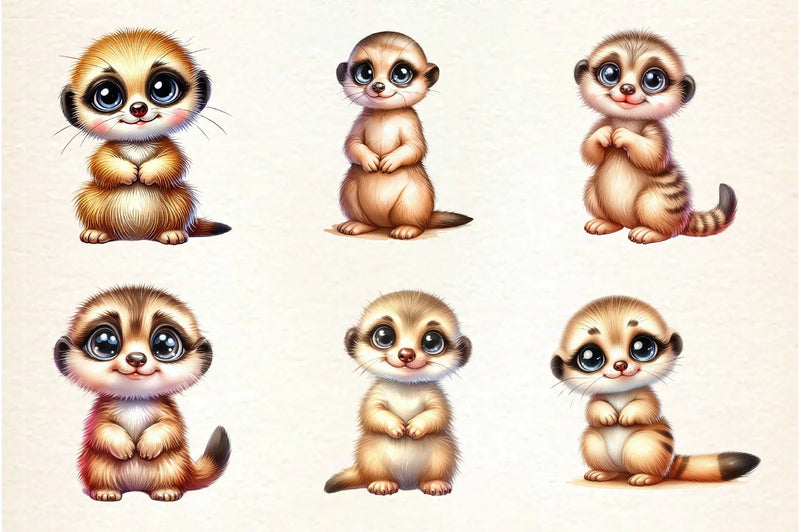Kawaii Safari Animal Clipart Bundle - CraftNest - Digital Crafting and Art