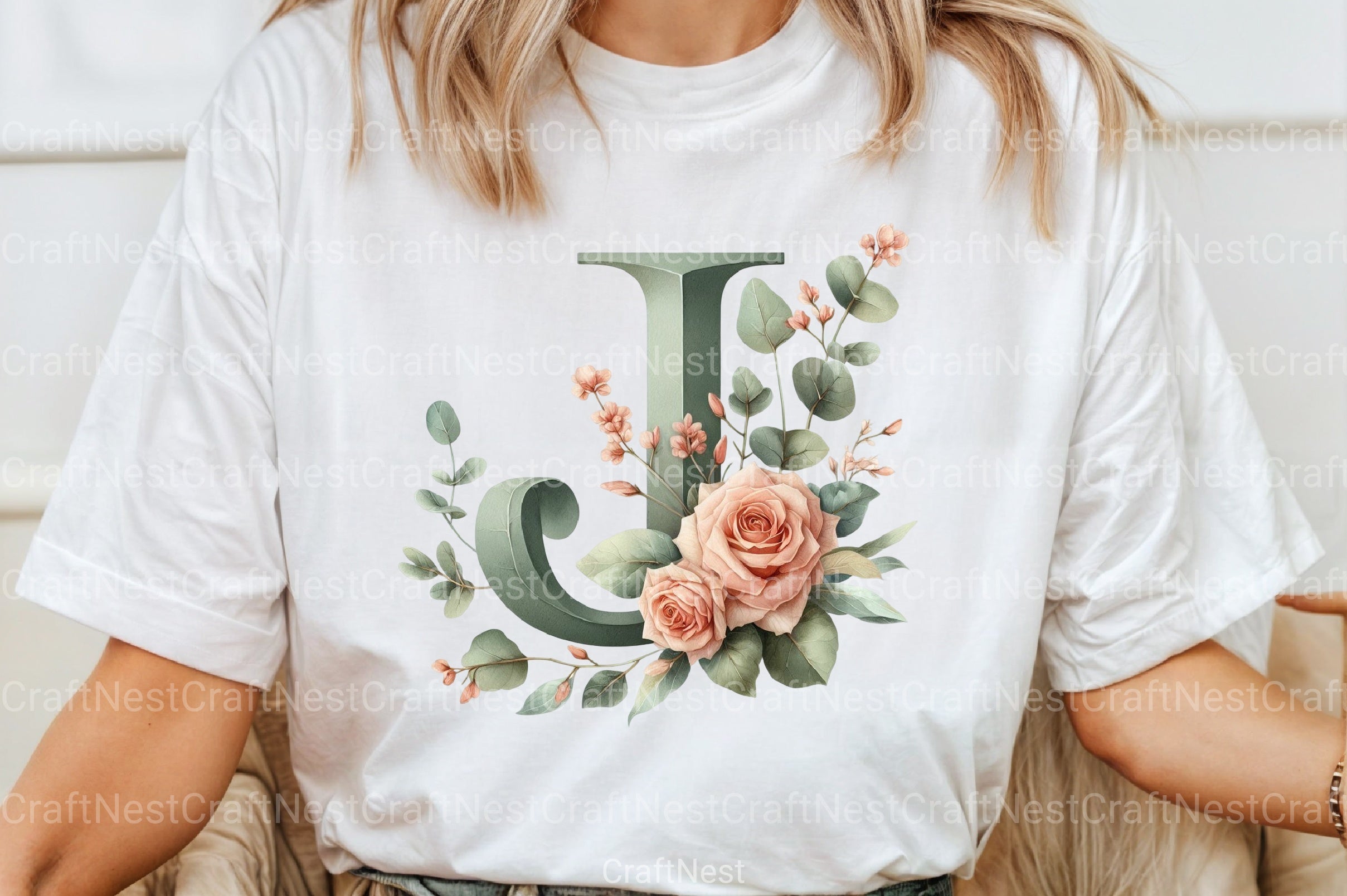 Floral Alphabet Clipart Bundle 5 - CraftNest - Digital Crafting and Art