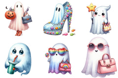 Trendy Ghost Halloween Clipart Bundle - CraftNest - Digital Crafting and Art